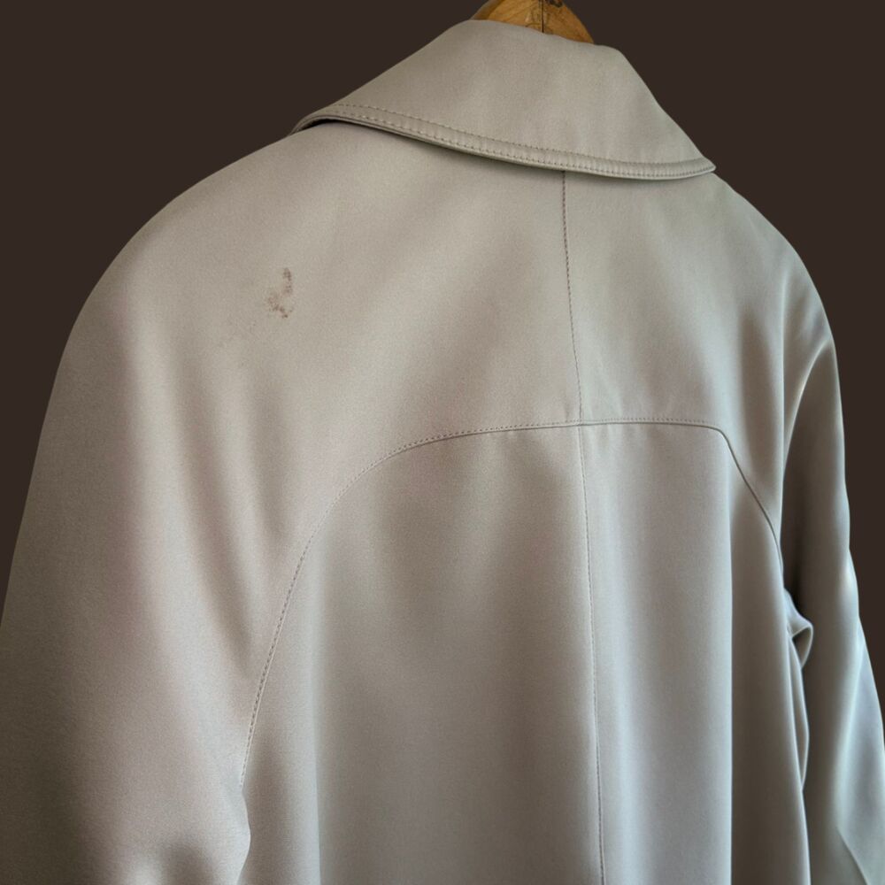 Vintage 1970s Forecaster of Boston Lined Trench Coat Made in British Hong Kong - Picture 7 of 10